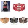 Sexy Fashion Retro Hollow Tangerine Ultra-wide Girdle Black Luxurious Woman Leather One Size Corset Women's Top Corset
