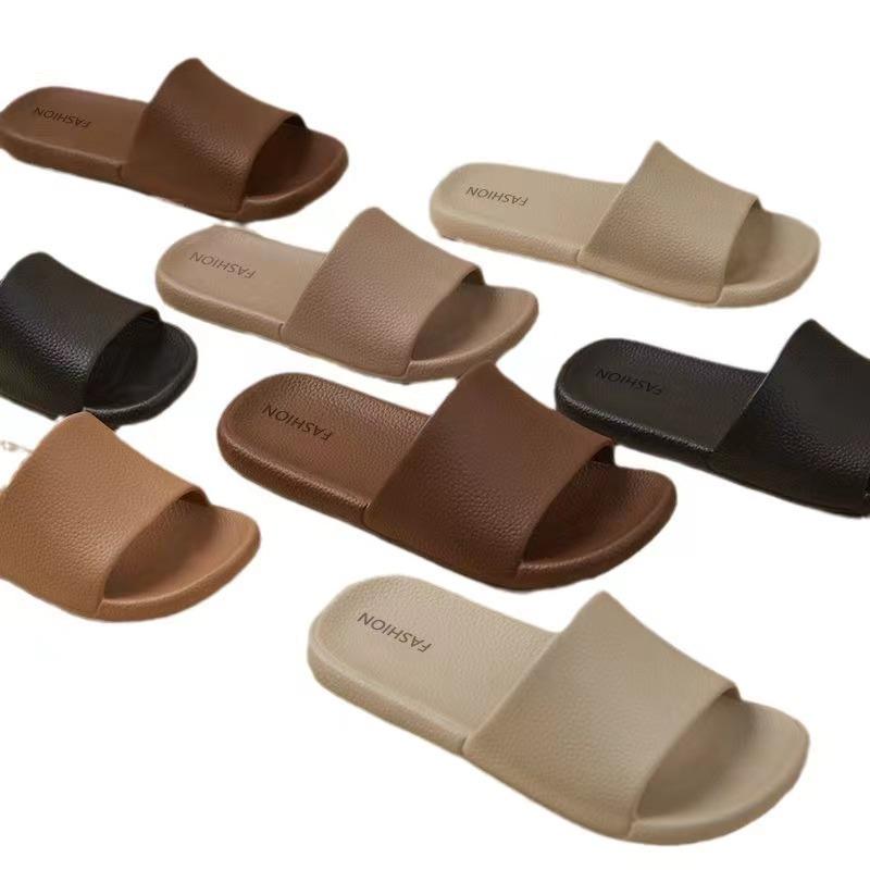 Simple Home Slippers Men's and Women's Summer New Indoor Home Bathroom Non-slip Bath Soft Bottom Comfortable Couple