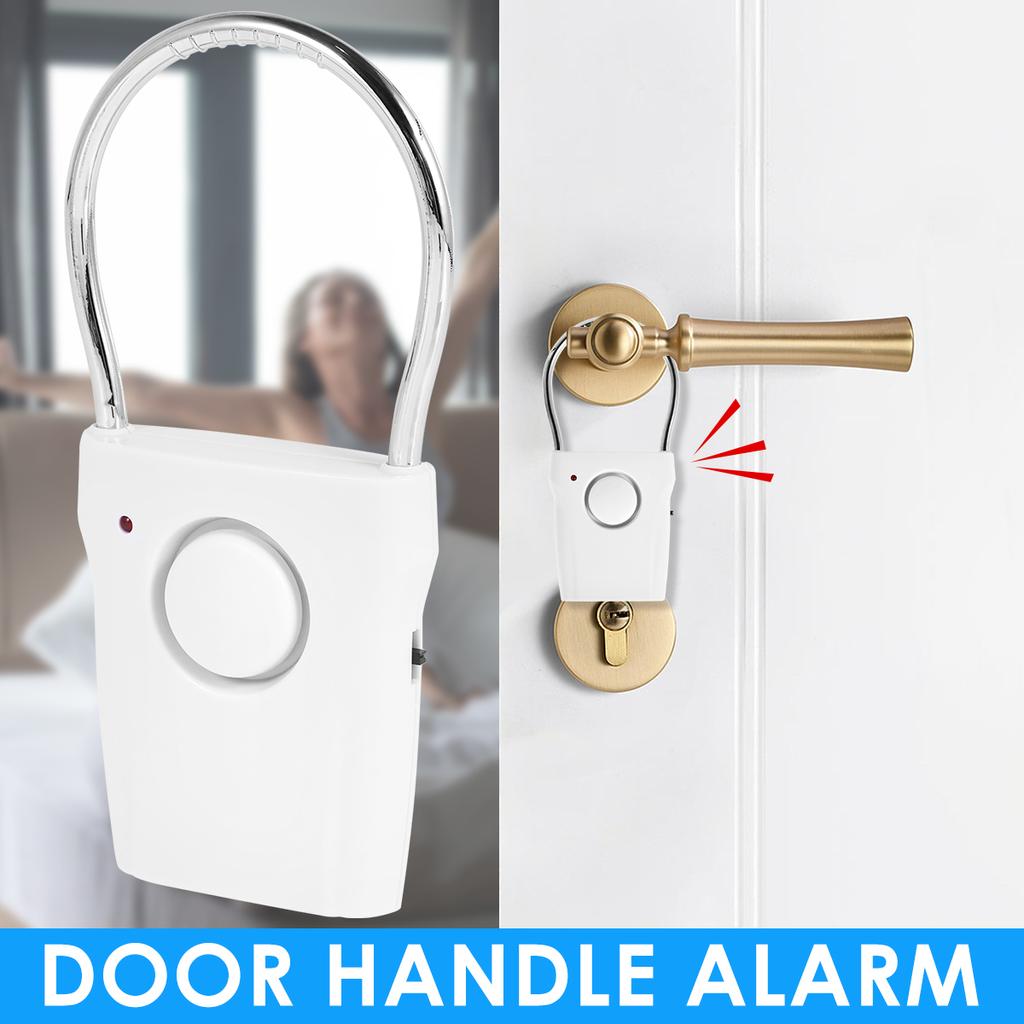 110dB Door Handle Alarm with Adjustable Settings Door Security Alarm Equipment for Door Window Travel and Hotel Self Protection