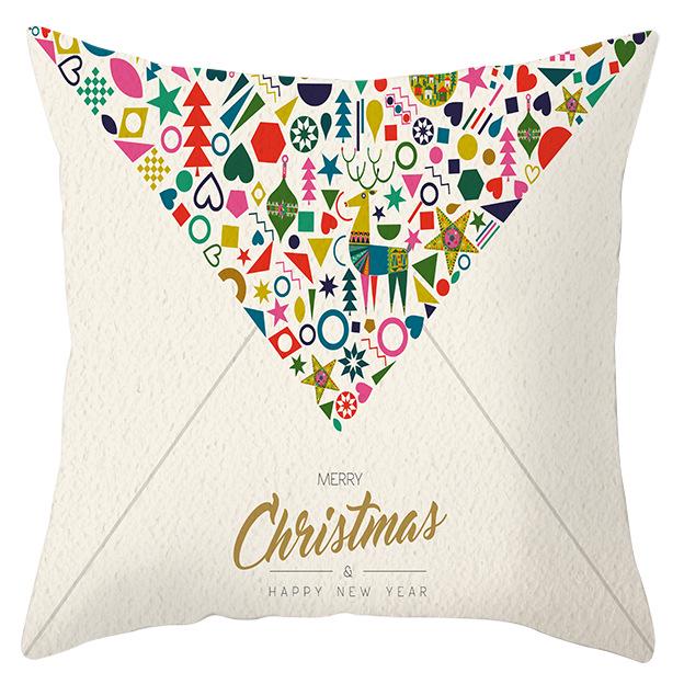 Рождественский лось снежинка персиковая кожа флис наволочка праздничный домашний декор автомобильная диванная наволочка