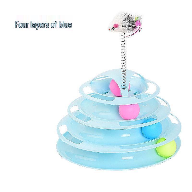 

Игрушка Cat Turntable: Саморазвлечение и снятие скуки Трекбол с дразнилкой - Идеальные товары для домашних животных для игривых кошек