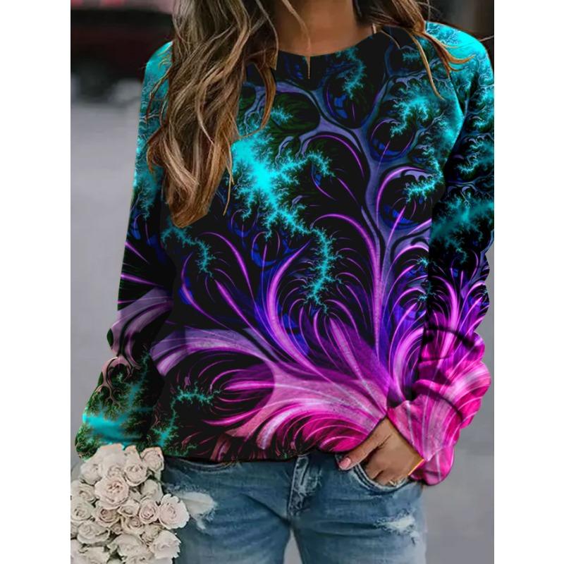 Mode Pfauenfeder Blumen 3D Druck Hoodies Frauen Streetwear Sweatshirts Übergroße Pullover Trainingsanzüge Mädchen Gothic Kleidung