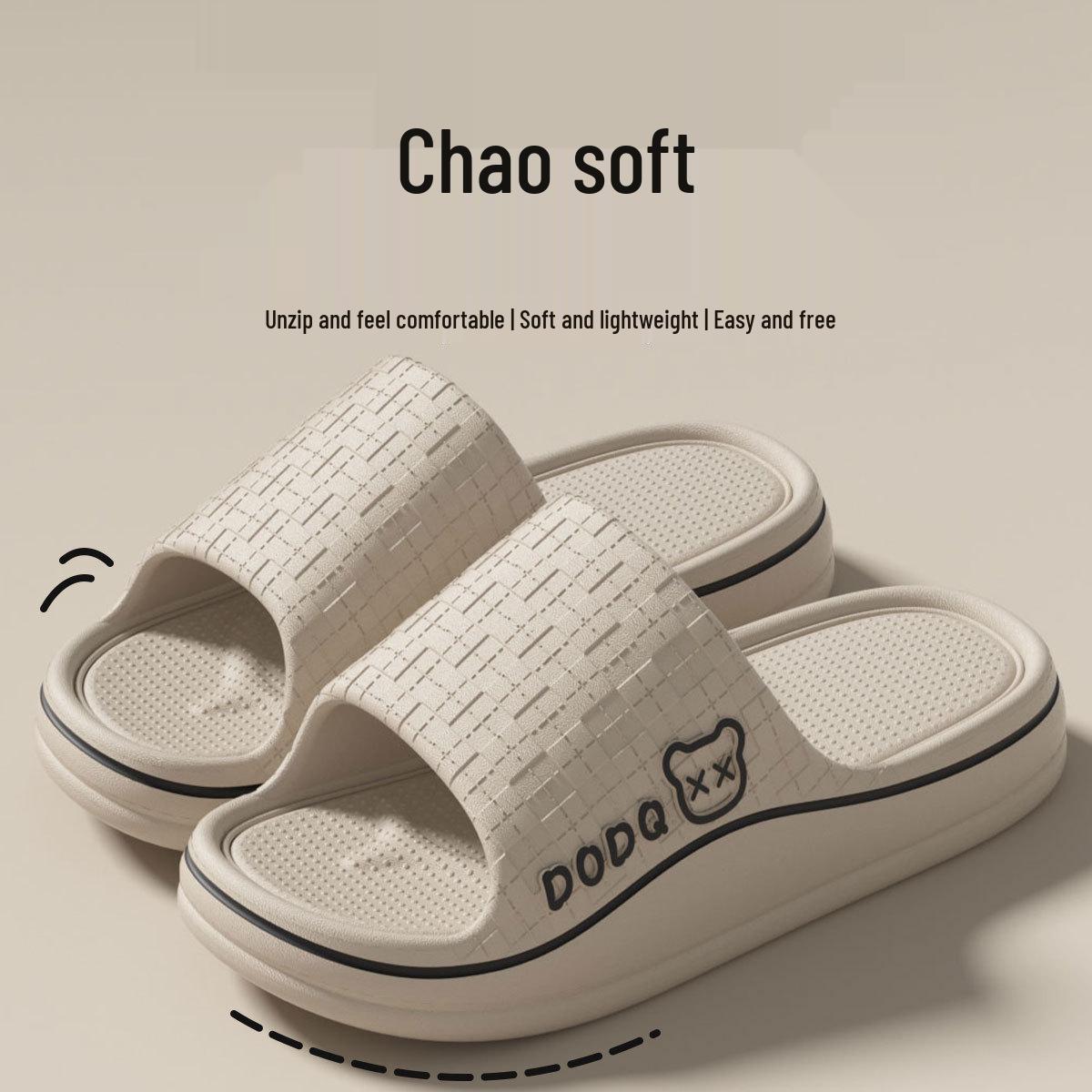 Men s Non-slip Summer Slippers: Comfortable Thick Sole for Home & Outdoors 40-41