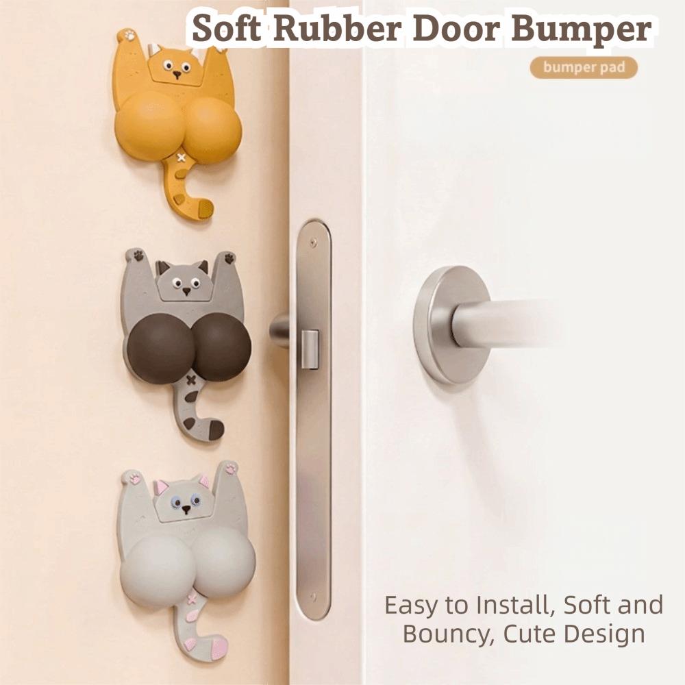 Soft Cushioning Anti-Collision Pad Self Adhesive Cat Door Bumper New Door Stopper Pad Home Safety