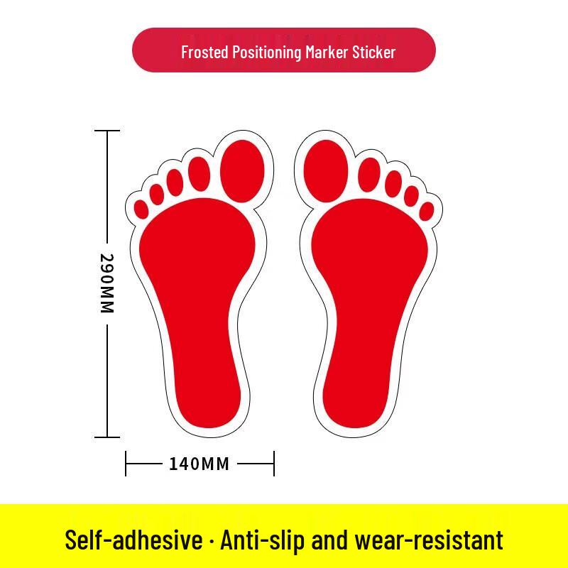 WEZHO Footprint Marker Floor Decals