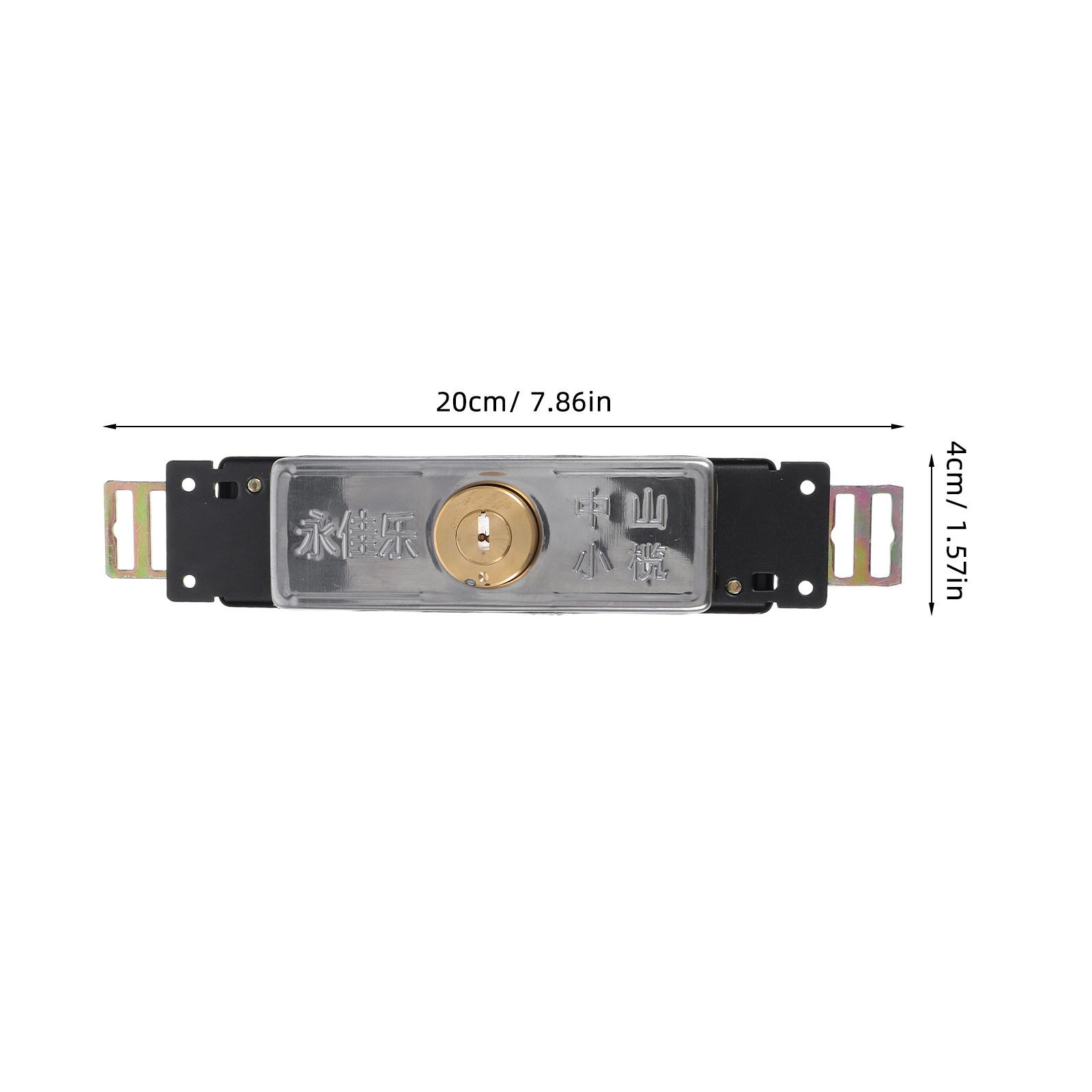 

Rolling Shutter Door Lock Heavy Duty Security Lock for Garage Roll Up Doors Warehouse Gates Sturdy Iron Construction Easy 20X4X2.7CM
