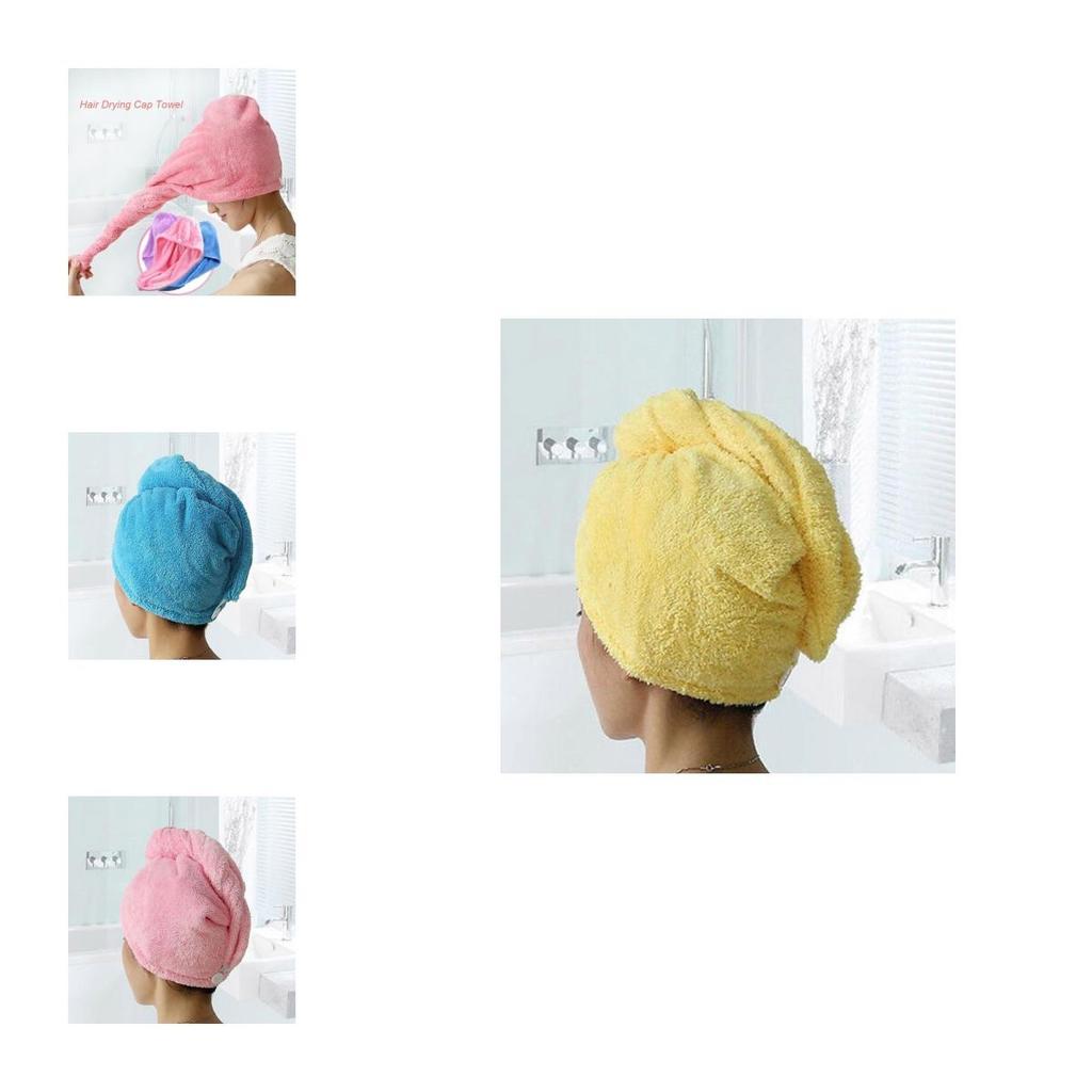 Luxurious Turban Twist Dry Shower Microfiber Hair Wrap Towel For Spa Comfort