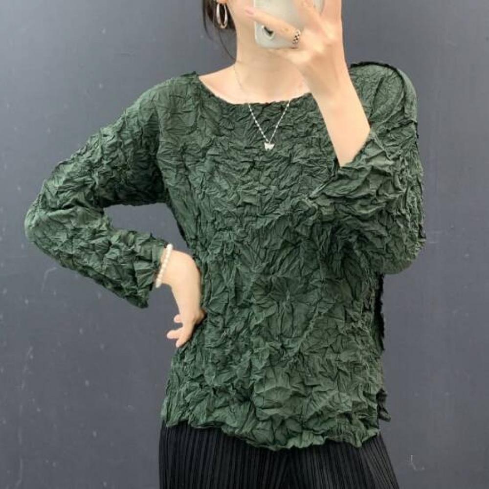 Plara Pleats Wrinkle Blouse  Up To 88 