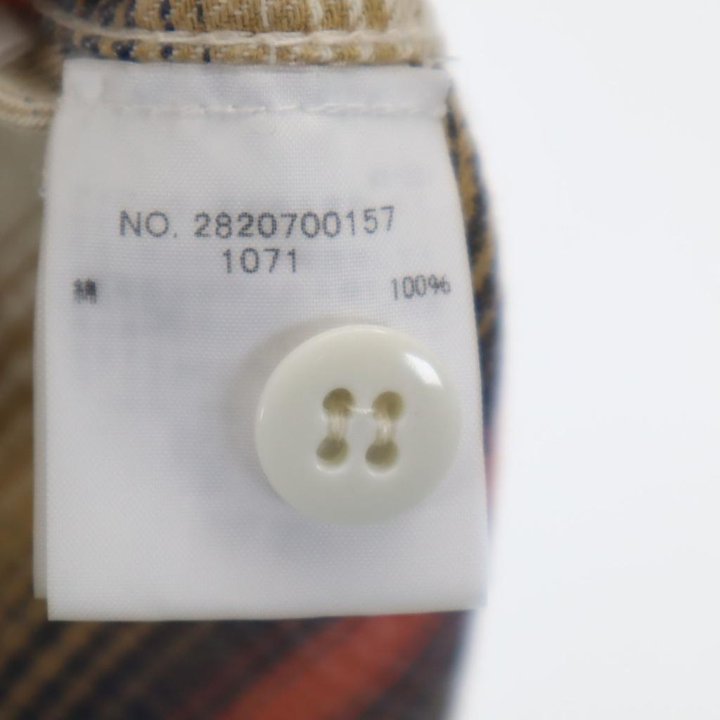 Ron Herman made in Japan Check Pattern Long sleeve Flannel shirt S beige Men's Used