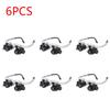 1~10pcs Telescopic Magnifier Glasses Loupes with 2 LED 8X/15X/23X Lens Observation Magnifying Eyewear Jewelers Watchmaker Repair