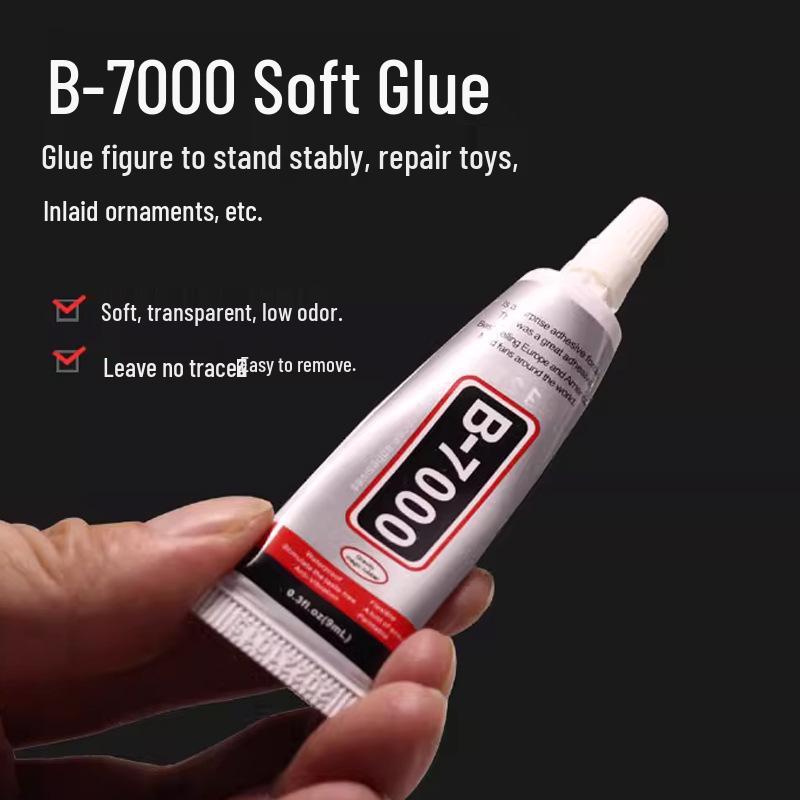 B7000 Needle-Applicator Adhesive for Mobile Screens, Jewelry, DIY Rhinestone Stickers, Transparent & Strong Glue