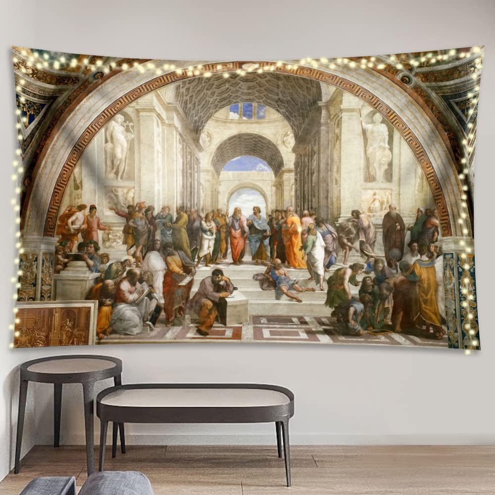 Tapestry Wall Hanging Art Home Decor The Kiss by Gustav Klimt Art Print Painting for Living Room Bedroom Bathroom Dorm