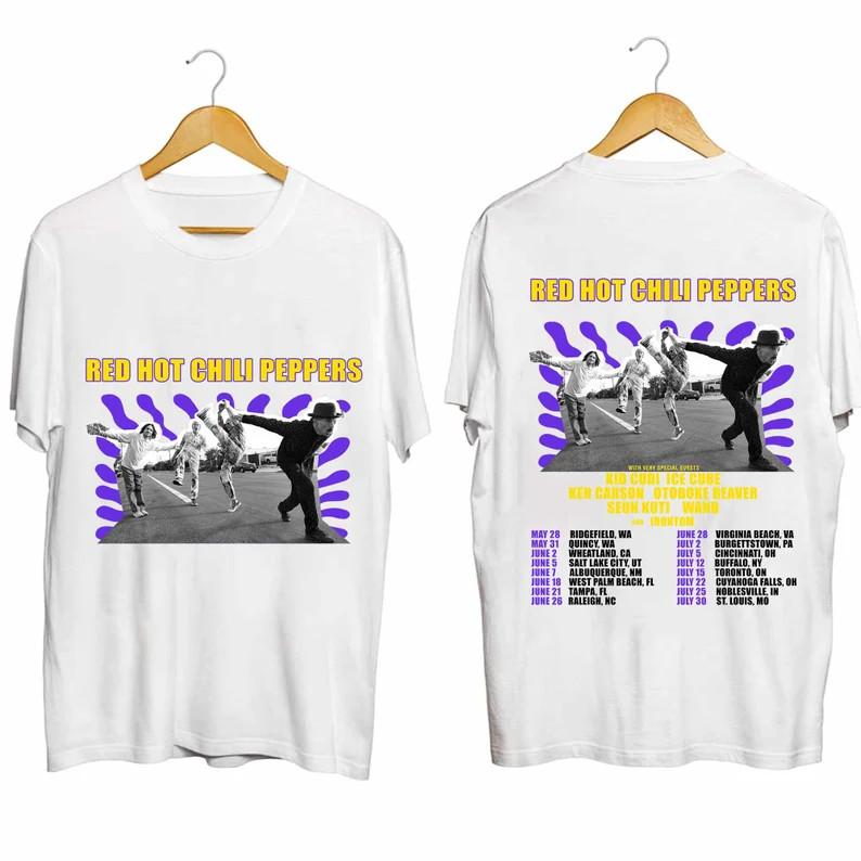

Футболка Red Hot Chili Peppers Tour 2024, Футболка группы Red Hot Chili Peppers XL