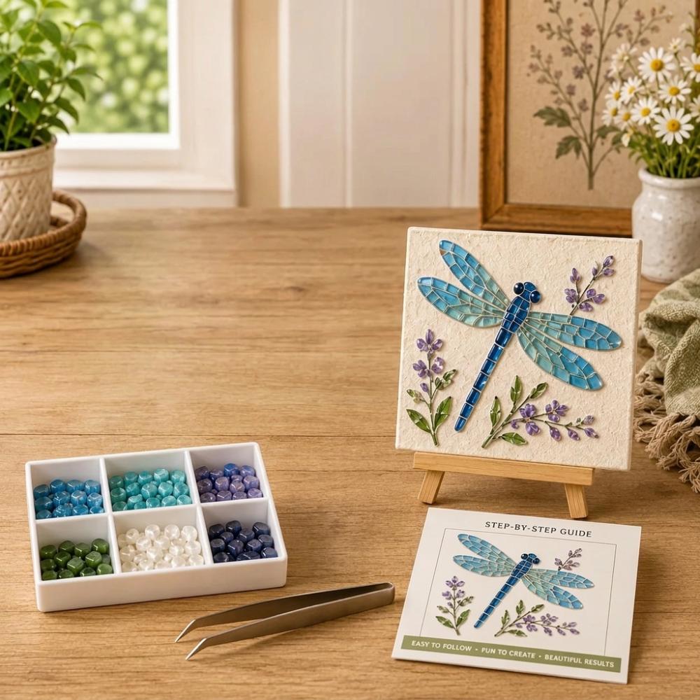 Ocean Inspired Ocean DIY Sea Glass Art Kit Home DIY Crafting Kit Adult Beginner