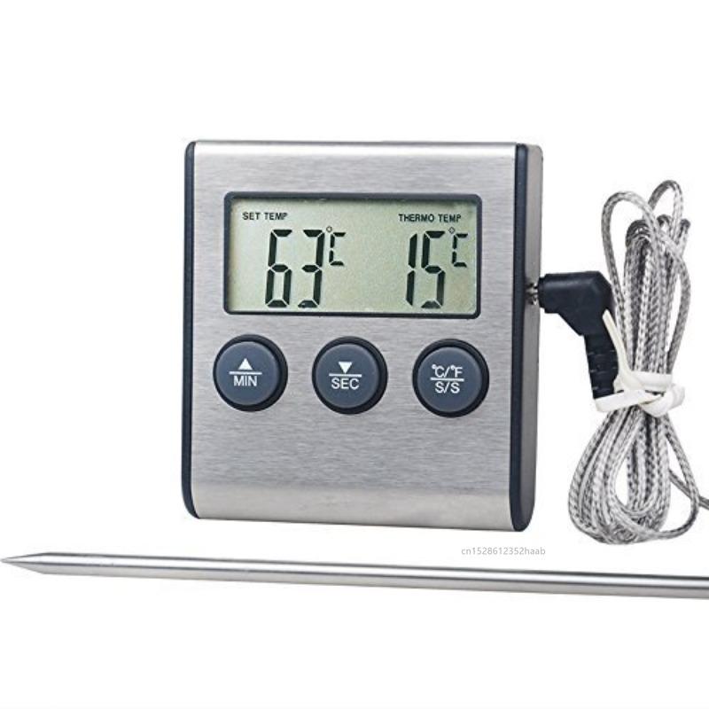 Digital Kitchen Meat Thermometer Food Temperature Probe for Liquids Oven BBQ Frying Thermometer Cooking Tools