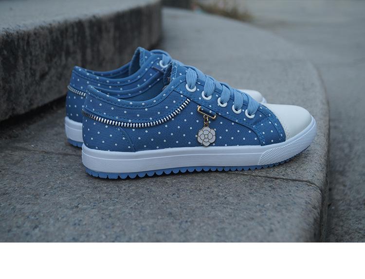 

Women s Lightweight Korean Style Canvas Low-Top Casual Shoes 36