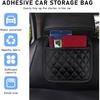 2 PCS Side Pocket Organizer, Waterproof Leather Self-Adhesive Storage-Large