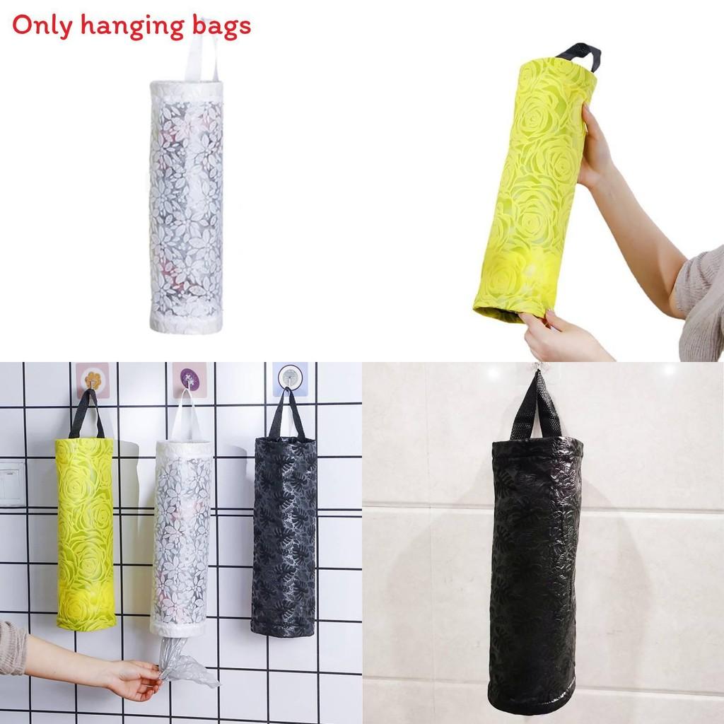 Wall Mounted Embossed Storage Bag Organizer For Kitchen And Home Use