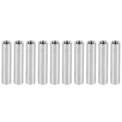 10 Stück Aluminiumlegierung Säule Rund Innengewinde Abstandshalter Stützbefestigungselemente M4x0,7mmLang 24mm