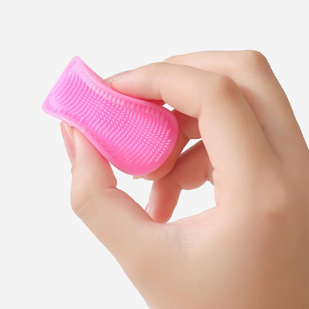 Children Showering Scalp Cleaning Brush Silicone Facial Hair Scrubber Massage Scrubbing Tool Exfoliating Accessory