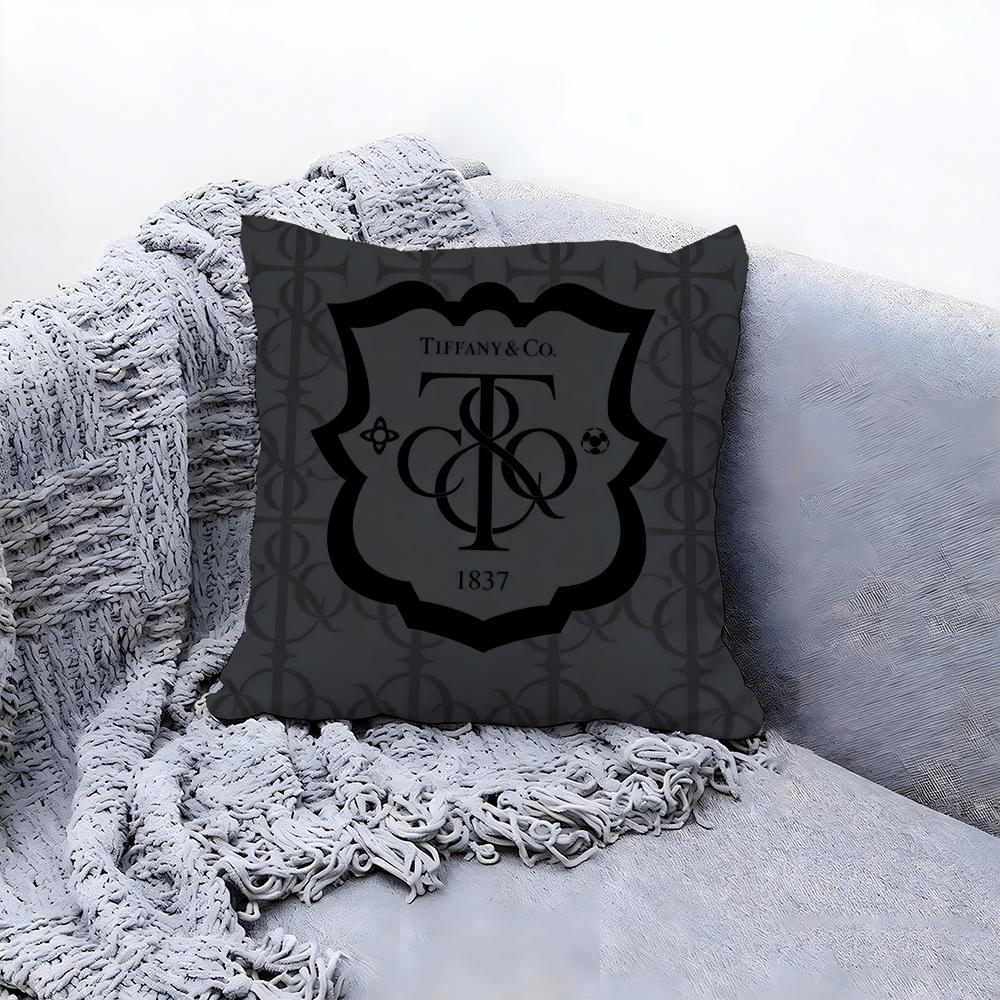 TiffanyCo BRAND Cushion Cover Premium Comfort Reversible Pillow Cove -Two in One Design for Any Room & Car Interior