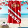 Large Beach Towel with Girona FC Crest Print, Quick Dry, Soft and Absorbent, for Soccer Fan Beach Pool Travel
