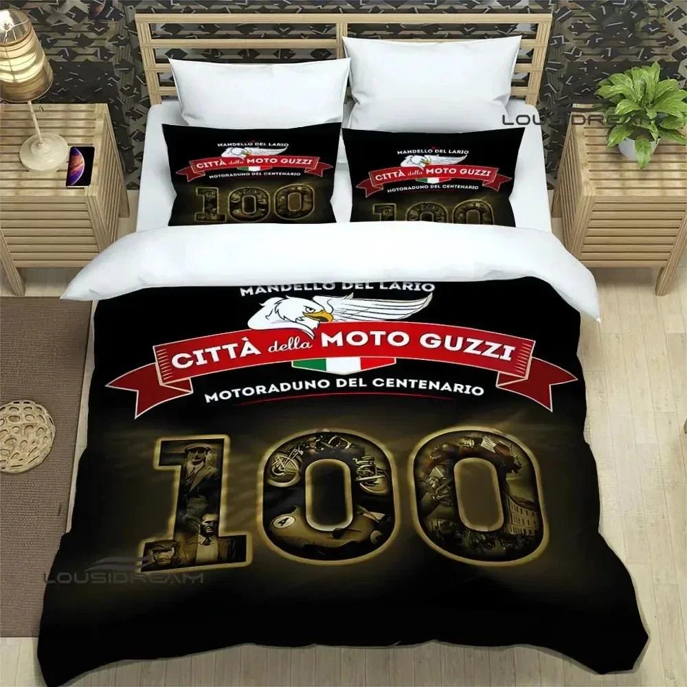 Luxury New 3D Print Guzzi Motorcycle Bedding Sets Exquisite Bed Supplies Set Duvet Cover Bed Bedding Set Luxury Birthday Gift