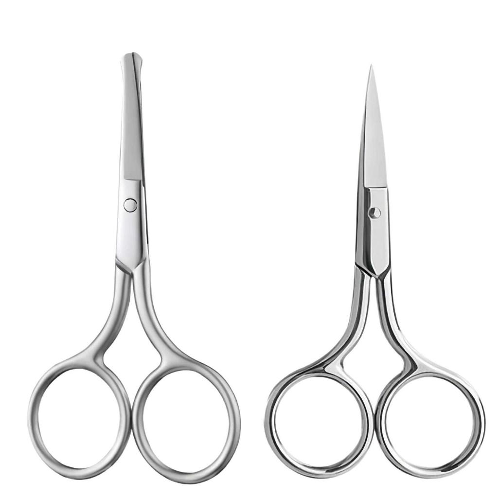 Pointed Tip Beauty Scissors for Eyebrow, Nose Hair & Eyelash Trimming