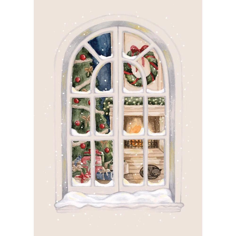 Vintage Christmas Metal Wall Decoration, Holiday Sticker Sign