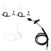 3 Sets HRT‑1 Mobile Phone Air Tube Headset with Microphone 3.5mm Plug Wired EarphoneBlack