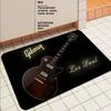 Tappetino da Pavimento con Logo Gibson Guitar Stile INS Morbido Tappeto per Pavimento Camera da Letto Tappeto per Lavanderia Casa Tappeti Antiscivolo per Zona Comodino