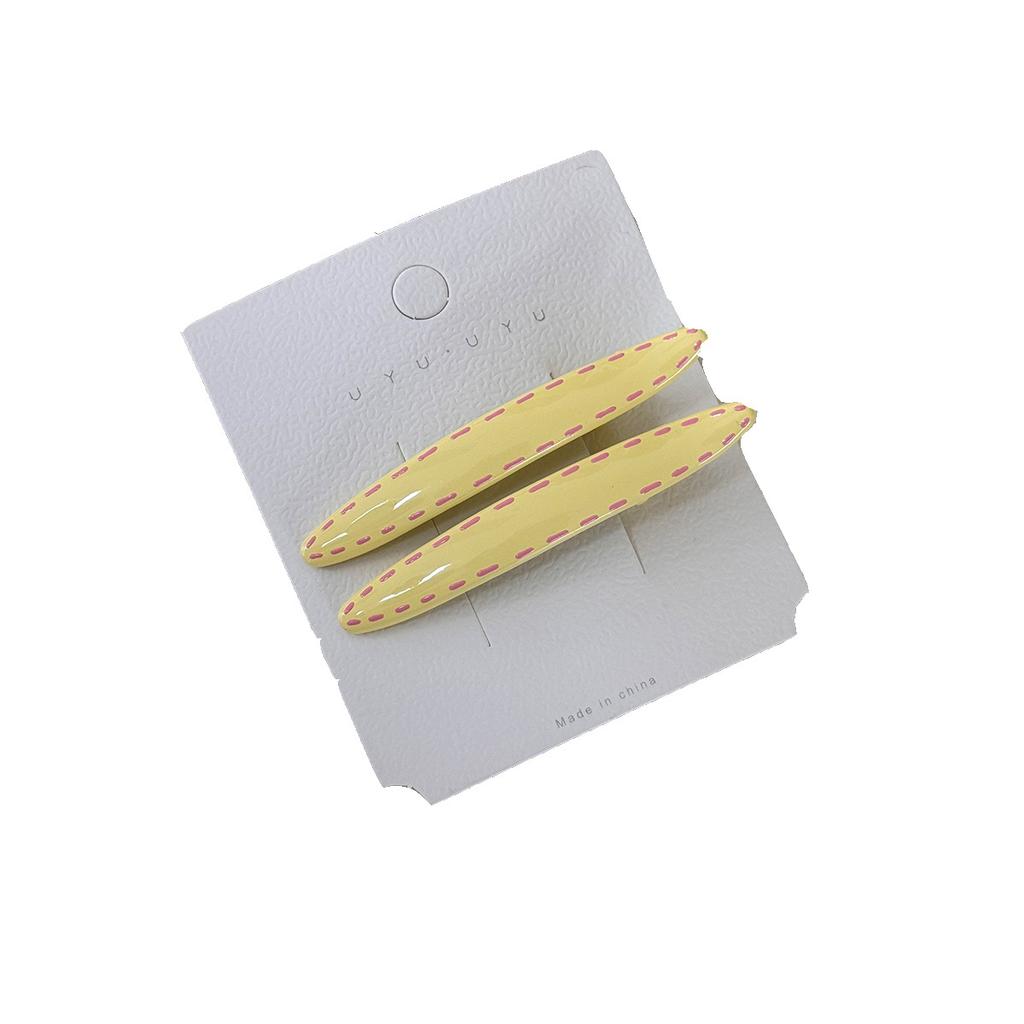 Cream Color Polka Dot Hairpin Side Clip Female Side Bang Premium Duckbill Hairpin  New Hair Accessories Sweet for Women Girl