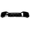 Rear Bumper Diffuser for BMW 1 Series F20 F21 M Sport 125i  LCI 2015-2019 Gloss Black Rear Lip Spoiler Lip Single & Dual Exhaust FY3