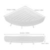No Drilling Triangle Shower Corner Basket Suction Cup Wall Mounted Storage Shelf for Bathroom Kitchen Toilet Organize Shampoo
