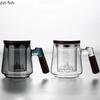 Tekanna i glas Tekopp Teinfuser Te Vatten Separator Filter Tekanna Vattenkokare Te Bryggningsredskap Eftermiddagste Teservis