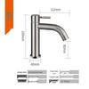 TLXT Stainless Steel Single Cold Deck Faucet