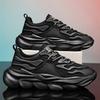 2024 men's shoes spring new breathable mesh sneakers lightweight dad shoes platform casual trendy shoes little white shoes