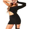 Missy Empire Womens/Ladies Cut Out Double Layer Mini Dress