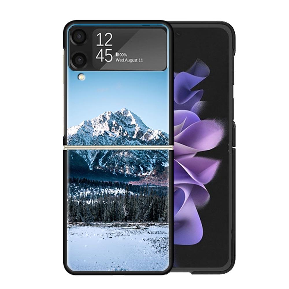 Mountain Peak Forest Cases For Samsung Galaxy Z Flip 4 5 6 7 3 Z Flip7 Flip6 Flip4 Flip5 Flip3 5G Hard Shockproof Fundas Cover G