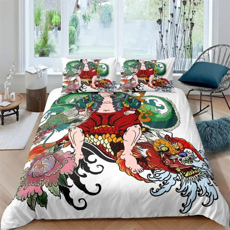 Soft Warm 3D Print Tokyo Samurai Bed Size Boys Girls Adults King Queen Twin Comforter Quilt