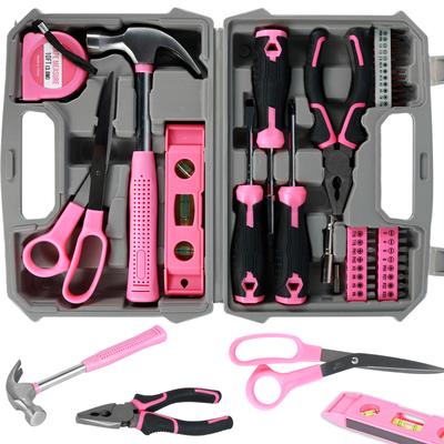 Kit di riparazione domestica da 13/24/37 pezzi, set di utensili manuali multiuso, martello, cacciavite, attrezzo per la riparazione di auto e fai da te, con scatola portaoggetti