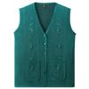 Middle Aged and Elderly Women's Spring Autumn Thin Vest Elderly Cardigan Vest Loose Plus Size Grandma Knit Cardigan Outfit