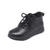 Winter Retro Round Head Flat Heel Beef Tendon Soft Sole Velvet Warm Medium and Old Lace-up Mother Cotton Shoes