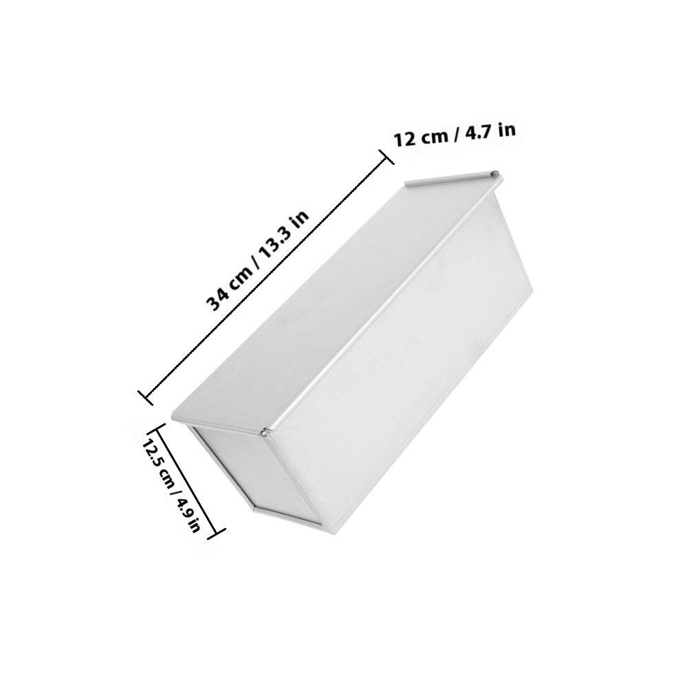 Fast-Heating Aluminum Loaf Pan with Slide Lid Non-Stick Toast Mold for Uniform Baking Bread Loaf Pan Kitchen Bakery Tool
