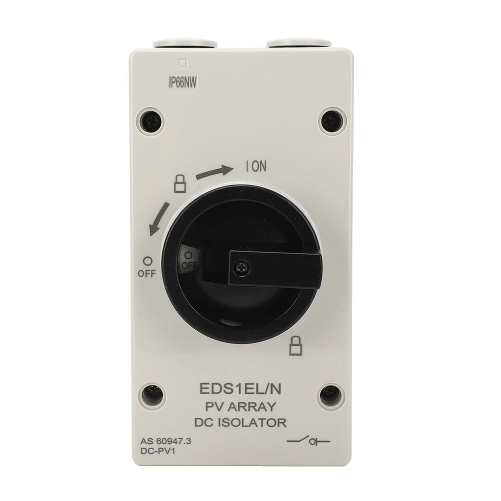 PV DC Isolator Switch 32A IP66 Waterproof Flame Retardant Photovoltaic Quick Disconnect Switch 1000V