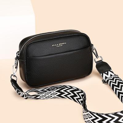 Leren Dames Tassen Trendy Mode Tassen Schoudertas Messenger Bag Eerste Laag Rundleer Kleine Vierkante Tas