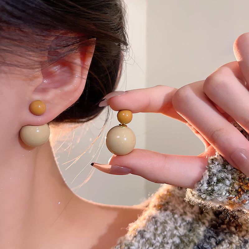 

Серьги с имитацией жемчуга Advanced Feeling Two Style с двумя сторонами, маленькие и большие, для женщин 1 pcs