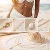 Boho Imitation Pearl Body Chain for Women Summer Beach Bikini Sexy Tassel Waist Belly Chains Party Holiday Jewelry Accessories