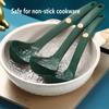 Kitchen Silicone Soup Ladle,Heat Resistant,Non-stick Seamless Rubber Deep Serving Spoon for Soups, Stews, Dressings