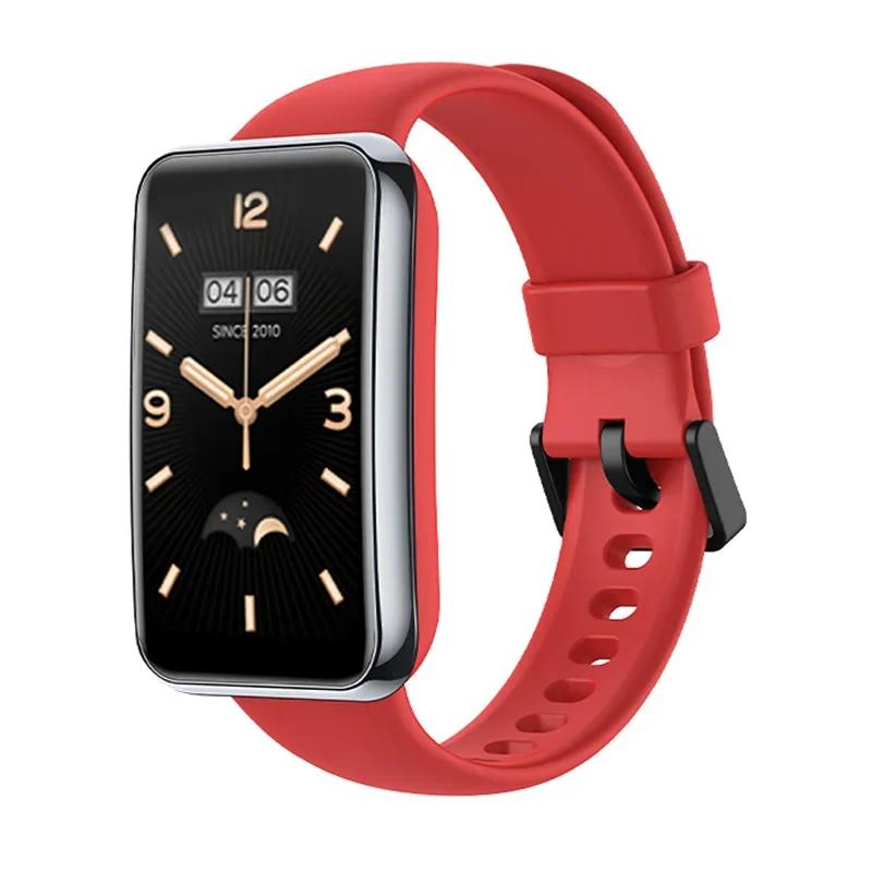 Watch Strap for Xiaomi Mi Band 7 Pro Wristband Liquid Silicone Bracelet WristStrap Correa Mi Band 7pro Smart watch Accessories